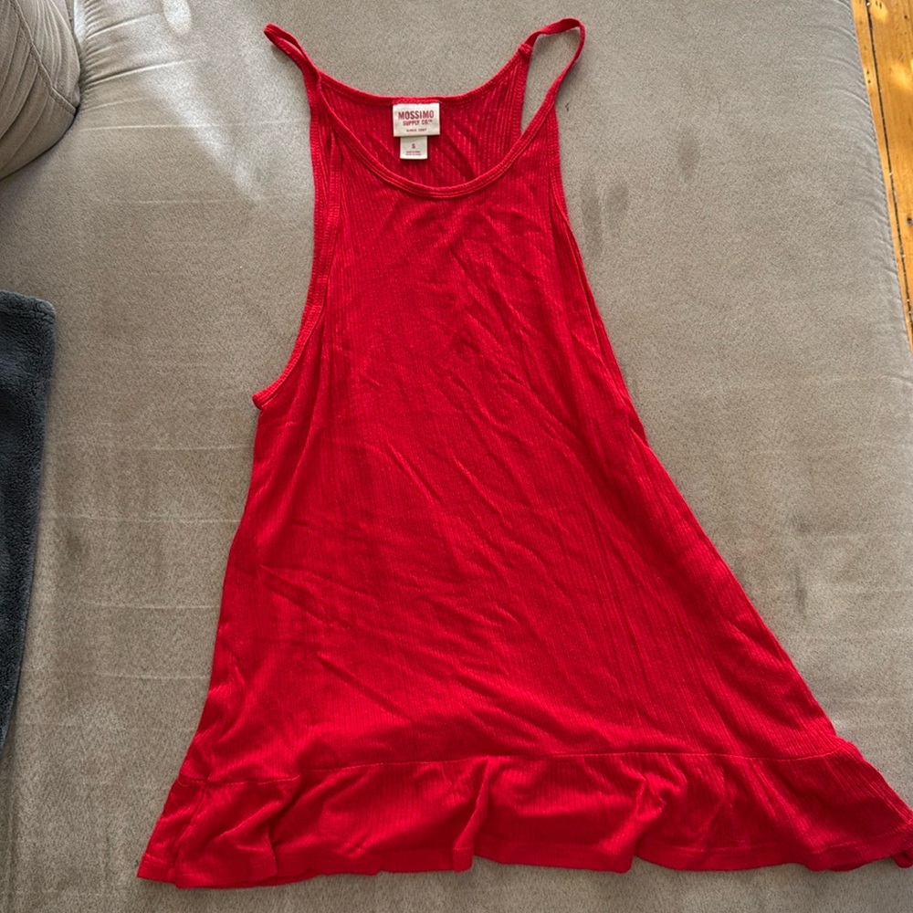Target Mossimo red tank, sz S
